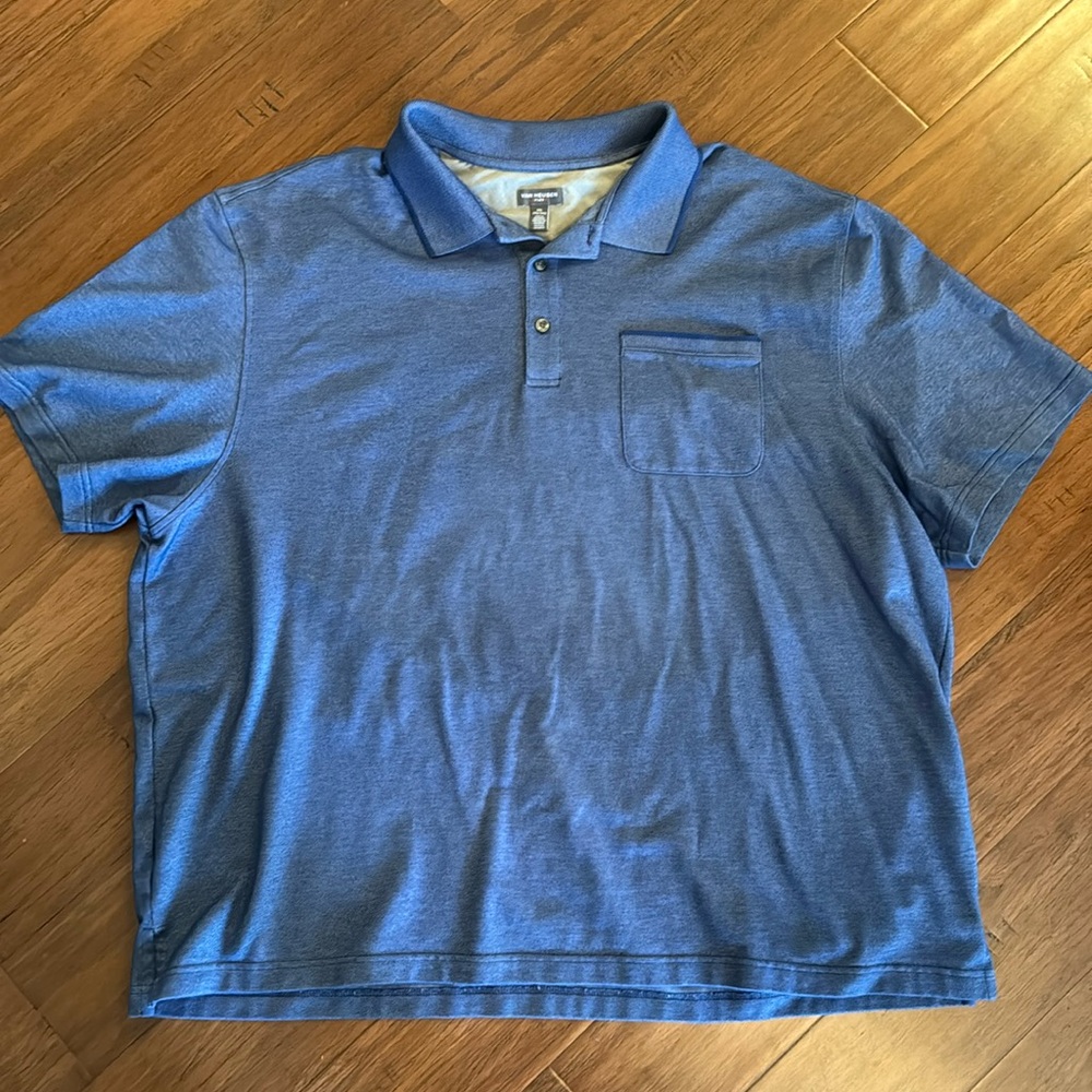 Van Heusen Flex Blue Men’s Polo Shirt - 3XL